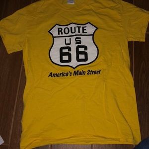 Yellow Route 66 t shirt